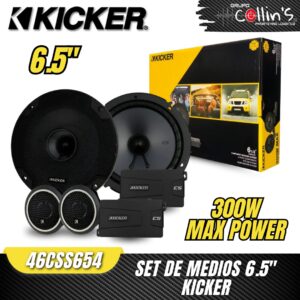 SET DE MEDIOS 6.5" KICKER 46CSS654