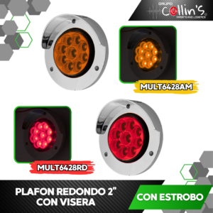 PLAFON REDONDO CON VISERA 2" MULT6428