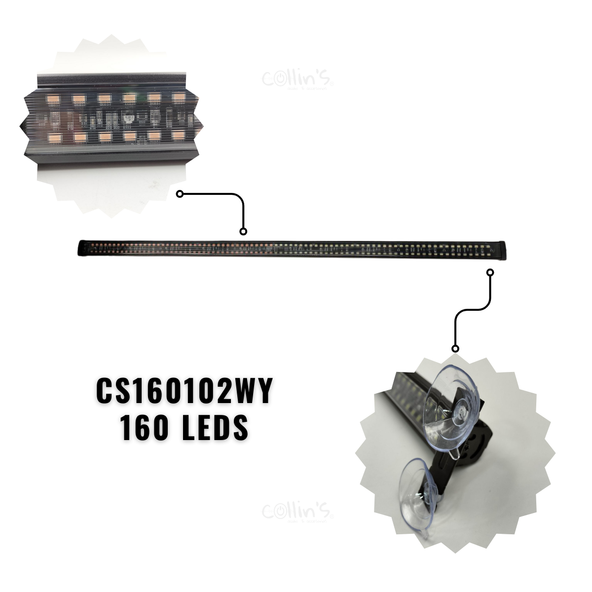 BARRA DE LED 102 CM CS RACING CS160102WY