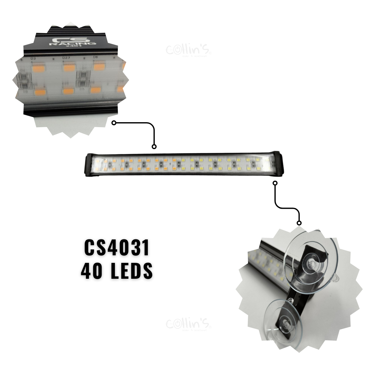 BARRA DE LED 31 CM CS RACING CS4031