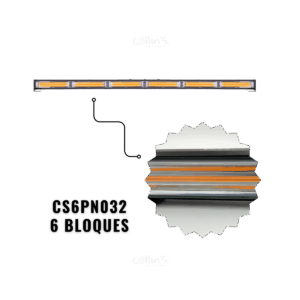 BARRA DE LED 6 BLOQUES CS RACING CS6PN032