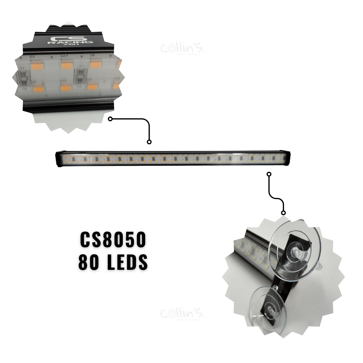 BARRA DE LED 55 CM CS RACING CS8050