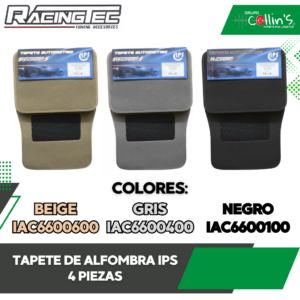 TAPETE DE ALFOMBRA IPS 4 PZAS IAC6600