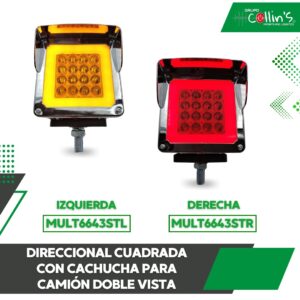 DIRECCIONAL CUADRADA CON CACHUCHA DOBLE VISTA MULT6643ST