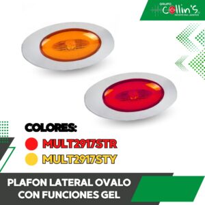 PLAFON LATERAL OVALO CON FUNCIONES GEL MULT2917ST