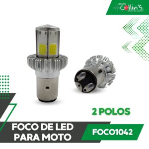 FOCO DE LED 2 POLOS PARA MOTO FOCO1042