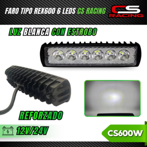 FARO TIPO REX600 6 LEDS CS RACING CS600W