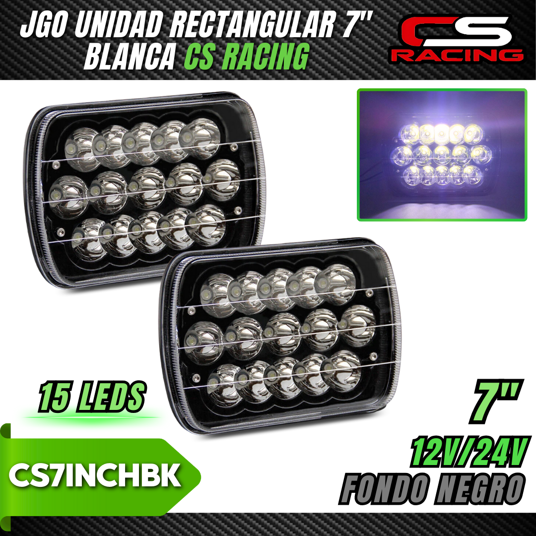 JUEGO UNIDAD RECTANGULAR 7″ CS RACING – GRUPO COLLIN´S