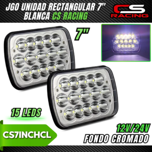 JUEGO UNIDAD RECTANGULAR 7" CS RACING