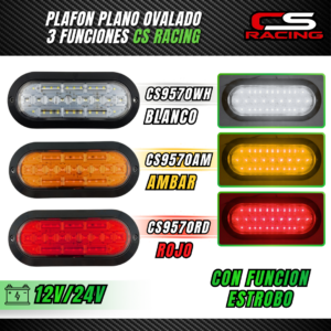 PLAFON PLANO OVALADO CS RACING CS9570