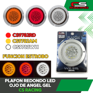 PLAFON LED 4" REDONDO OJO DE ANGEL GEL CS RACING CS9782