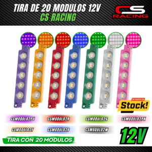 TIRA DE MODULOS 5 LEDS CS RACING CSMODULO2