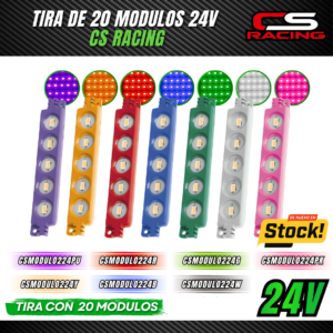 TIRA DE MODULOS 5 LEDS CS RACING CSMODULO224