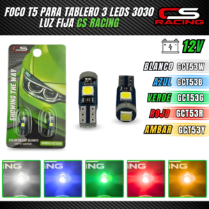 FOCO T5 PARA TABLERO 3 LEDS GCT53