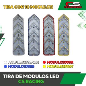 TIRA CON 10 MODULOS LED CS RACING