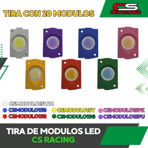 TIRA CON 20 MODULOS LED CS RACING