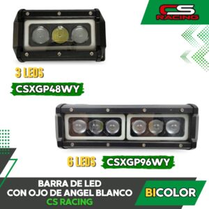 BARRA LED CON OJO DE ANGEL BLANCO CS RACING
