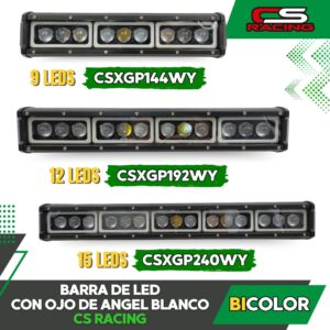 BARRA LED CON OJO DE ANGEL BLANCO CS RACING