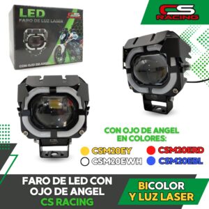 FARO LED CON OJO DE ANGEL CS RACING