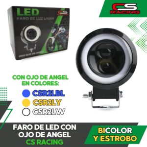 FARO LED CON OJO DE ANGEL CS RACING