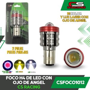 FOCO H4 LED CON OJO DE ANGEL CS RACING