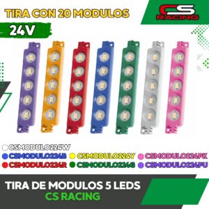 TIRA DE MODULOS 5 LEDS CS RACING