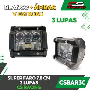 SUPER FARO 7.8 CM 3 LUPAS CS RACING