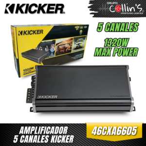 AMPLIFICADOR KICKER 5 CANALES 660W RMS 46CXA6605