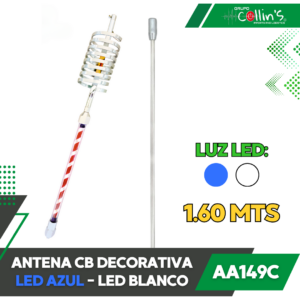 ANTENA CB DECORATIVA LUZ LED AA149C