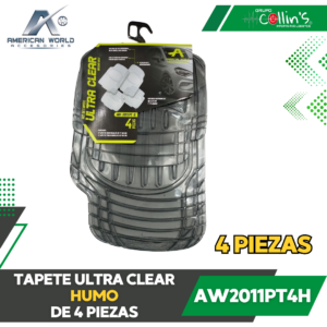 TAPETE ULTRA CLEAR HUMO 4 PZAS AW2011PT4H