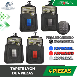 TAPETE LYON DE 4 PZAS AW8036