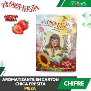 AROMA EN CARTON CHICA FRESITA CHIFRE