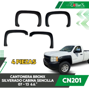 CANTONERA PARA SILVERADO CAB SENCILLA 07-13 6.6" CN201