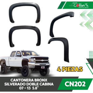 CANTONERA PARA SILVERADO DOBLE CABINA 07-13 5.8" CN202