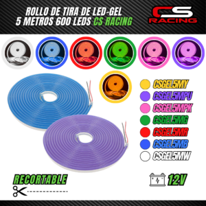 ROLLO DE TIRA DE LED-GEL 600 LEDS CS RACING CSGEL5M