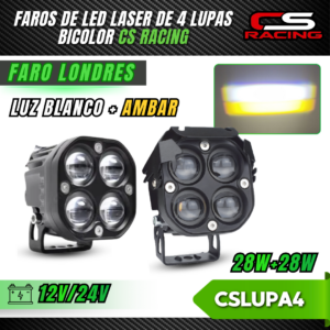 FARO DE LED PREMIUM LONDRES BICOLOR 4 LUPAS CSLUPA4