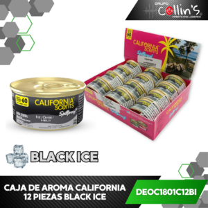 CAJA DE AROMAS DE LATA CALIFORNIA 12 PIEZAS DEOC1801C12BI