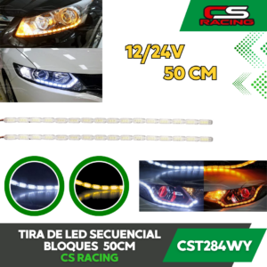 TIRA DE LED SECUENCIAL BICOLOR CS RACING CST284WY