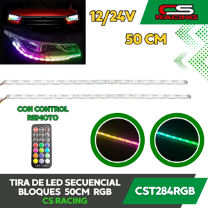 TIRA DE LED SECUENCIAL RGB CS RACING CST284RGB