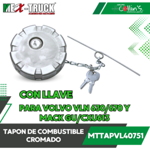 TAPON DE COMBUSTIBLE CROMADO CON LLAVE MTTAPVL40751