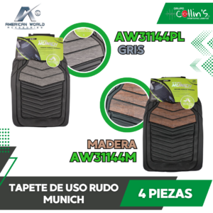TAPETE DE USO RUDO MUNICH 4 PIEZAS AW31144