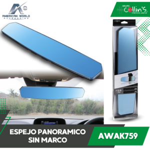 ESPEJO PANORAMICO SIN MARCO AWAK759