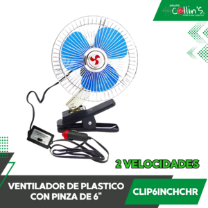 VENTILADOR DE PLASTICO CON PINZA DE 6" CLIP6INCHCHR