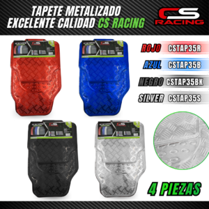 TAPETE METALIZADO 4 PIEZAS CS RACING CSTAP35