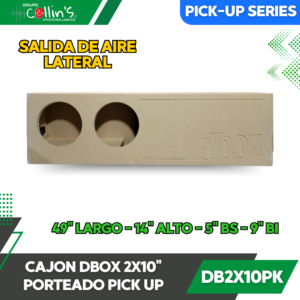 CAJON DBOX 2X10" PORTEADO PICK UP DB2X10PK