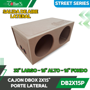 CAJON DBOX 2X15" PORTE LATERAL DB2X15P