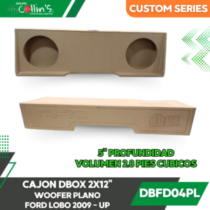 CAJON DBOX 2X12" WOOFER PLANO FORD LOBO 2009-UP DBFD04PL