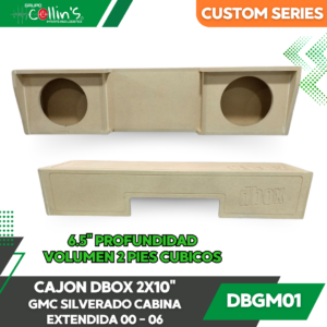 CAJON DBOX 2X10" GMC SILVERADO CABINA EXTENDIDA 00-06 DBGM01