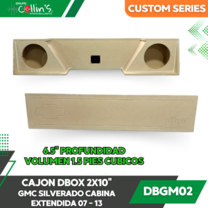 CAJON DBOX 2X10" GMC SILVERADO CABINA EXTENDIDA 07-13 DBGM02