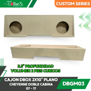 CAJON DBOX 2X10" PLANO CHEYENNE DOBLE CABINA 07-17 DBGM03